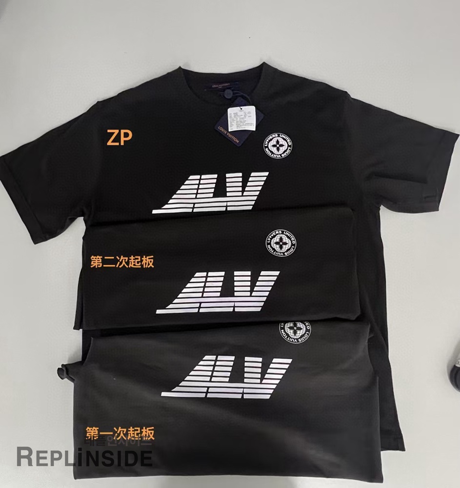 레플리카 명품 [LOUIS VUITTON] 루이비통 지구본 프린트 티셔츠 남성용 - 소재 실사