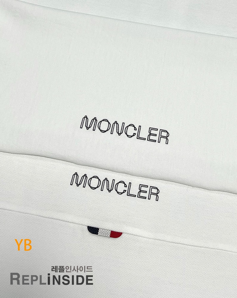 레플리카 명품 [MONCLER] 몽클레어 블랙 패치 피케 폴로셔츠 화이트/블랙 2컬러 남녀공용 - 상세 이미지 실사 39