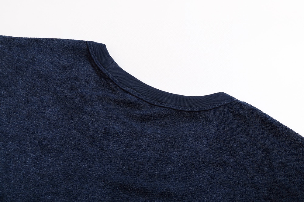 레플리카 명품 [DIOR] 디올 자수 디테일 테리 코튼 남성 반팔티셔츠 블루/화이트 2컬러 남녀공용 - 로고 실사