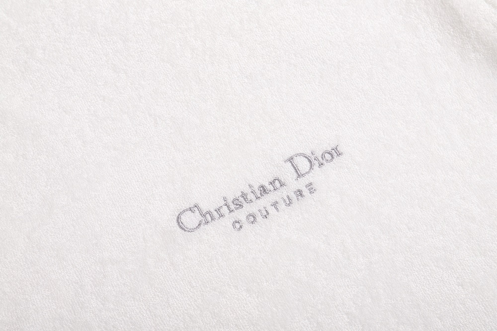 레플리카 명품 [DIOR] 디올 자수 디테일 테리 코튼 남성 반팔티셔츠 블루/화이트 2컬러 남녀공용 - 라벨 실사