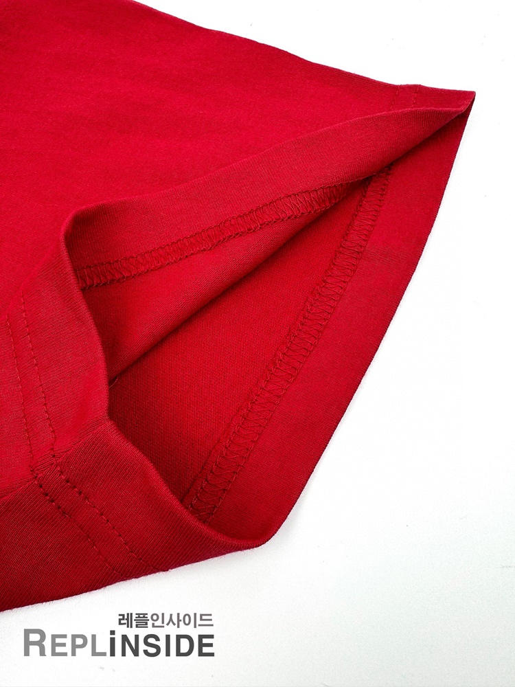 레플리카 명품 [BALENCIAGA] 발렌시아가 레드 반팔 티셔츠 남성용 - 박스 실사