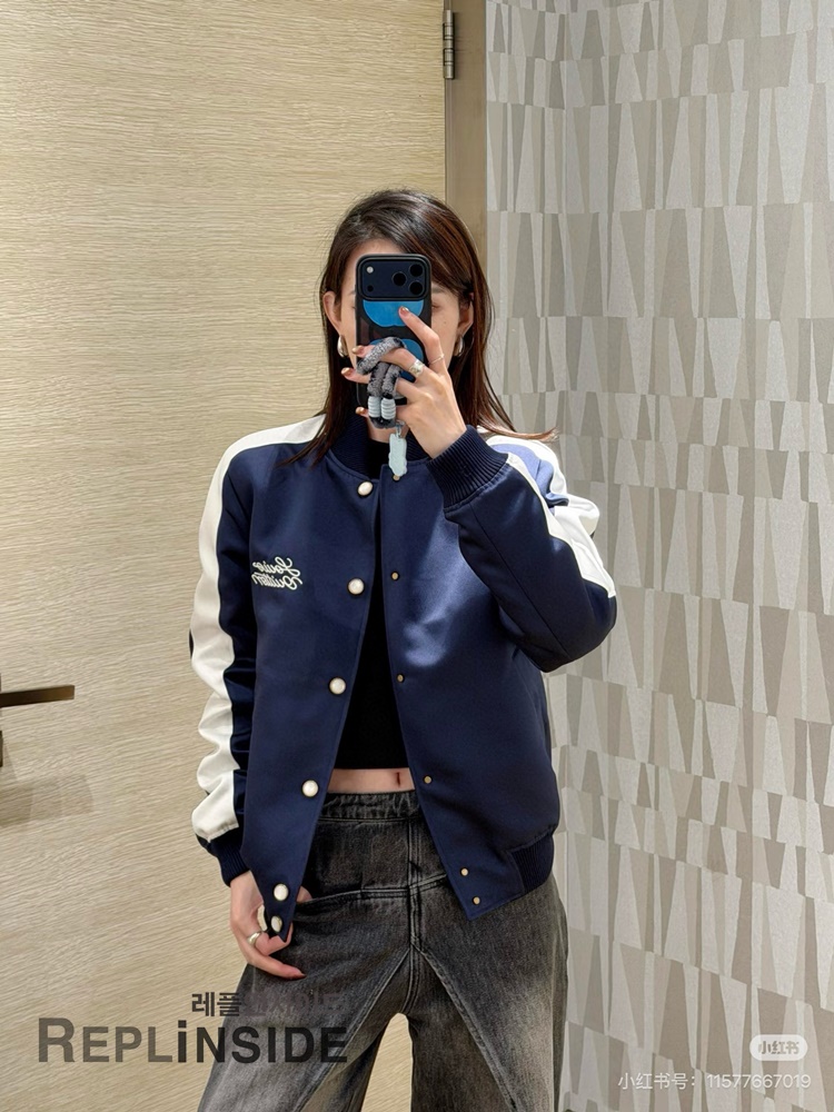 레플리카 명품 [LOUIS VUITTON] 루이비통 시그니처 자수 수베니어 자켓 (야구자켓) 남녀공용 - 포장 실사