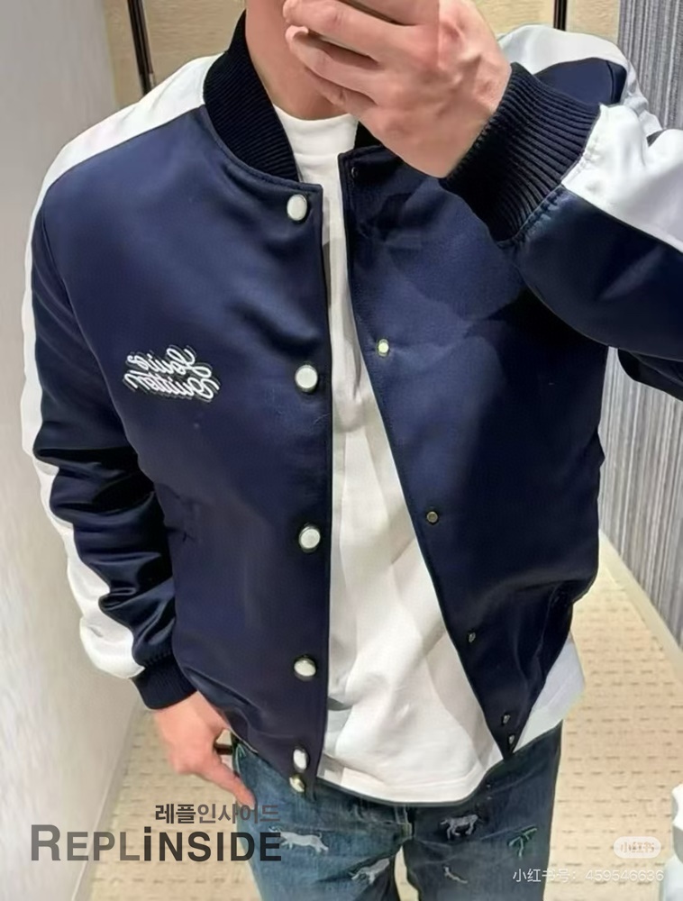 레플리카 명품 [LOUIS VUITTON] 루이비통 시그니처 자수 수베니어 자켓 (야구자켓) 남녀공용 - 사이즈 실사