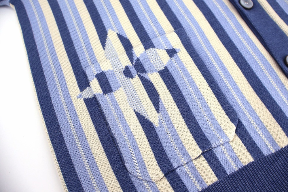 레플리카 명품 [LOUIS VUITTON] 루이비통 스트라이프드 자카드 가디건 남녀공용 - 밑창 실사