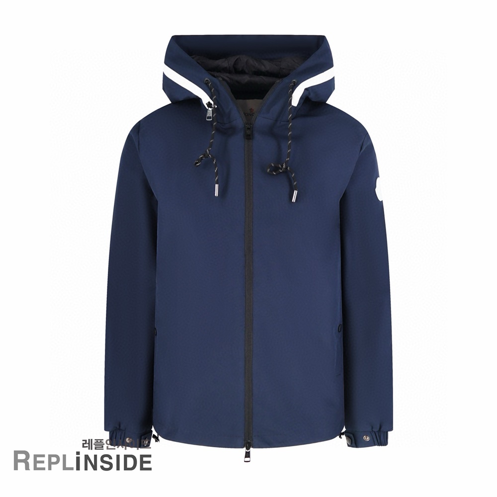 레플리카 명품 [MONCLER] 몽클레어 캡 야상 후드 바람막이 2컬러 네이비/화이트 2컬러 남녀공용 - 앞면 실사