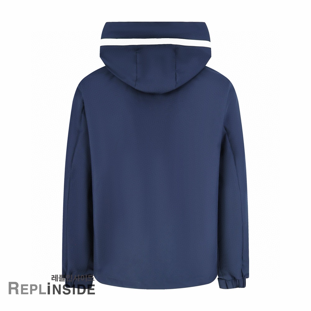 레플리카 명품 [MONCLER] 몽클레어 캡 야상 후드 바람막이 2컬러 네이비/화이트 2컬러 남녀공용 - 옆면 실사