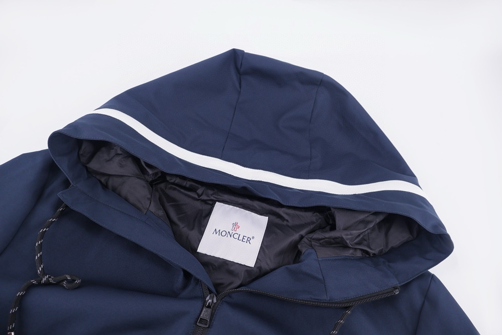 레플리카 명품 [MONCLER] 몽클레어 캡 야상 후드 바람막이 2컬러 네이비/화이트 2컬러 남녀공용 - 밑창 실사