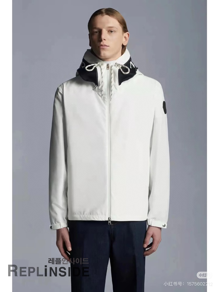 레플리카 명품 [MONCLER] 몽클레어 캡 야상 후드 바람막이 2컬러 네이비/화이트 2컬러 남녀공용 - 상세 이미지 실사 19