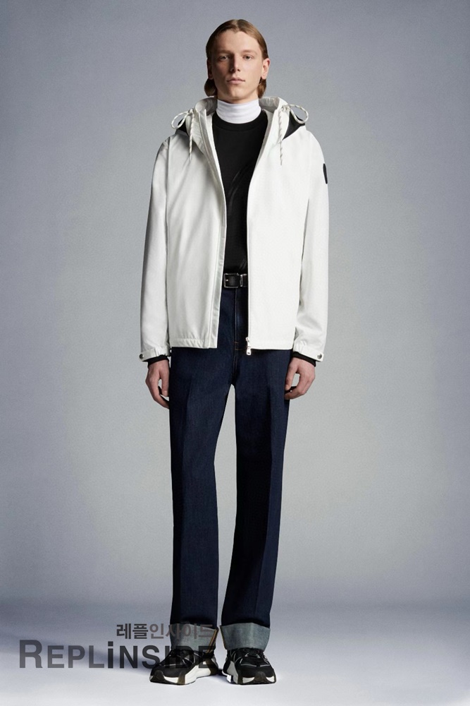 레플리카 명품 [MONCLER] 몽클레어 캡 야상 후드 바람막이 2컬러 네이비/화이트 2컬러 남녀공용 - 상세 이미지 실사 22