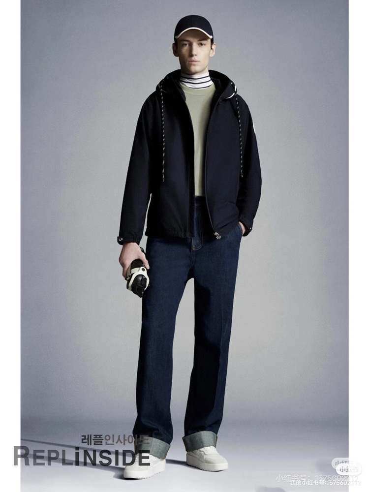 레플리카 명품 [MONCLER] 몽클레어 캡 야상 후드 바람막이 2컬러 네이비/화이트 2컬러 남녀공용 - 상세 이미지 실사 24