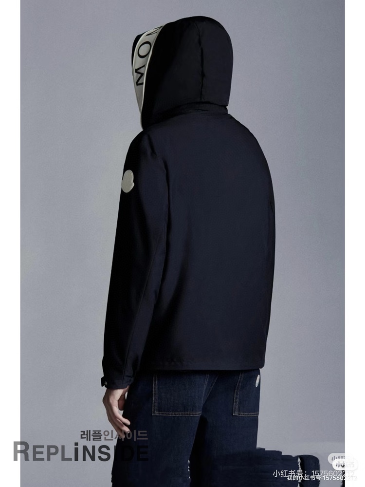 레플리카 명품 [MONCLER] 몽클레어 캡 야상 후드 바람막이 2컬러 네이비/화이트 2컬러 남녀공용 - 상세 이미지 실사 25