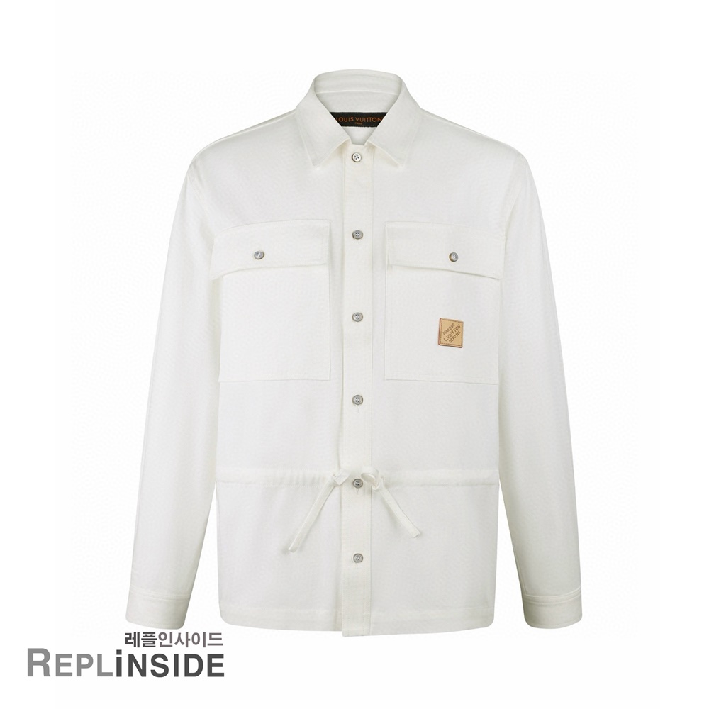 레플리카 명품 [LOUIS VUITTON] 루이비통 시그니처 자카드 오버셔츠 남성용 - 앞면 실사