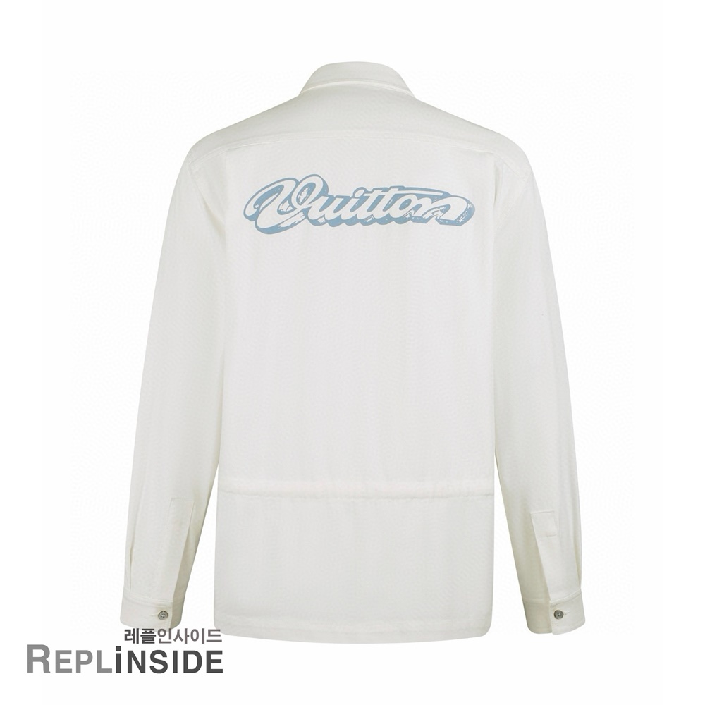 레플리카 명품 [LOUIS VUITTON] 루이비통 시그니처 자카드 오버셔츠 남성용 - 옆면 실사