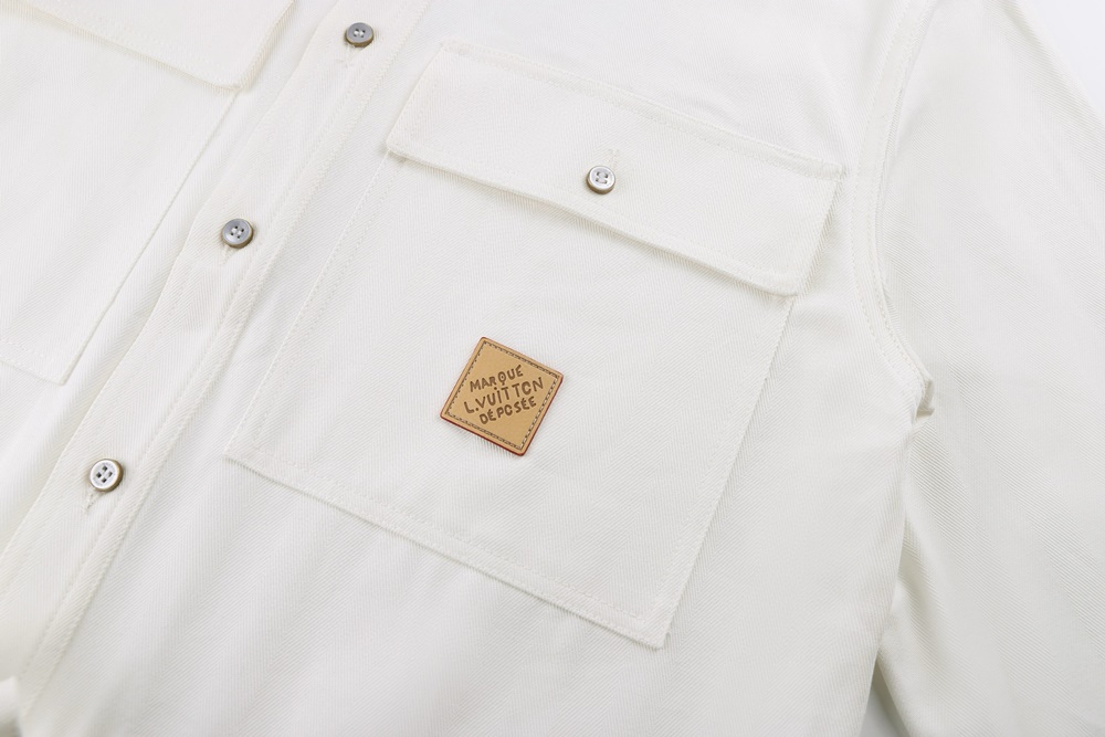 레플리카 명품 [LOUIS VUITTON] 루이비통 시그니처 자카드 오버셔츠 남성용 - 인솔 실사