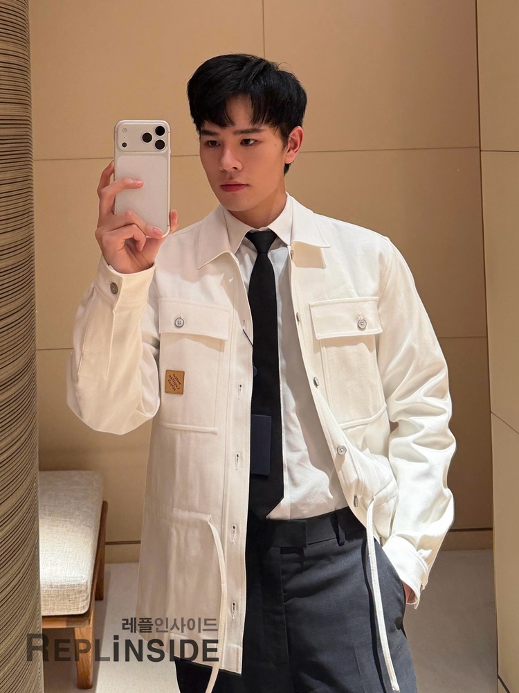 레플리카 명품 [LOUIS VUITTON] 루이비통 시그니처 자카드 오버셔츠 남성용 - 상세 이미지 실사 19