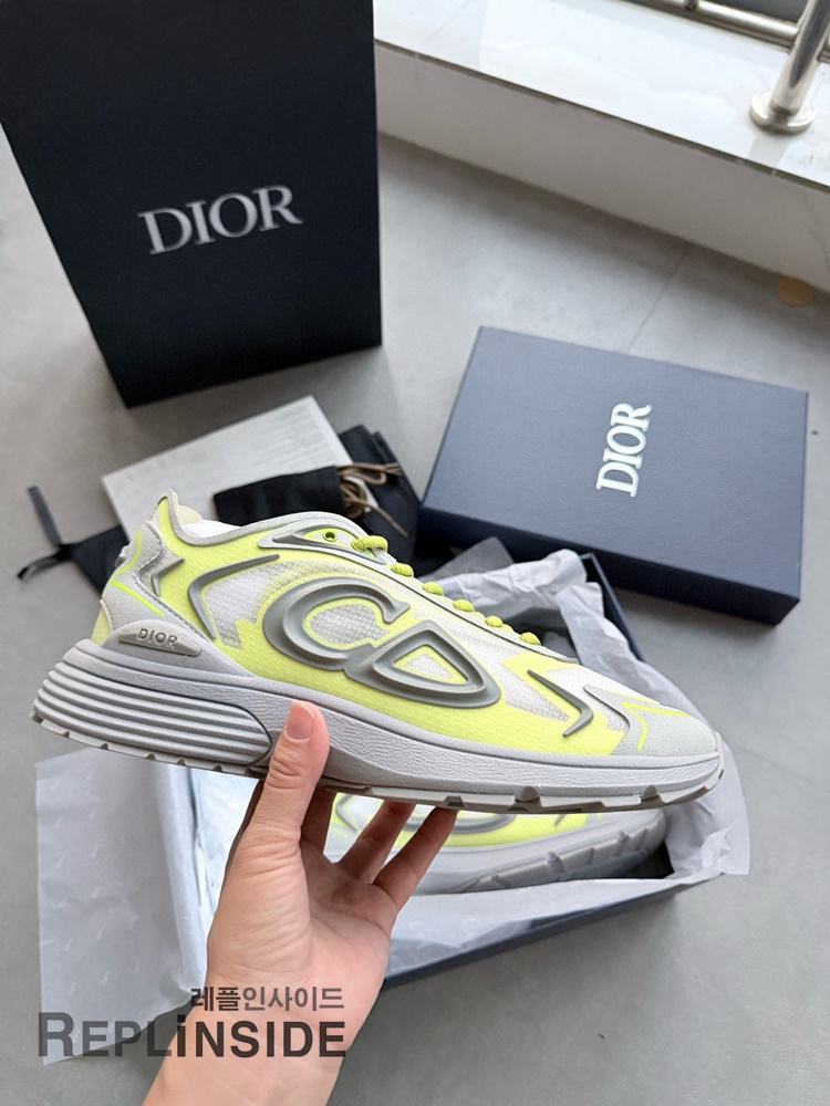 레플리카 명품 [DIOR] 디올 B30 오블리크 로우 스니커즈 남성용 - 뒷면 실사