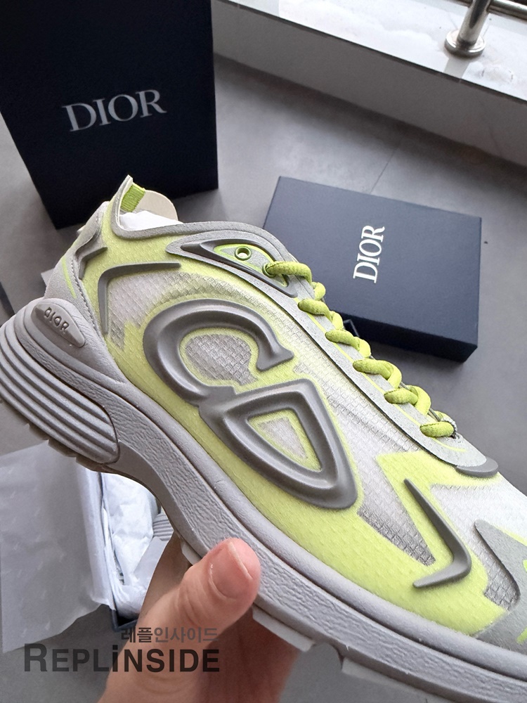 레플리카 명품 [DIOR] 디올 B30 오블리크 로우 스니커즈 남성용 - 인솔 실사