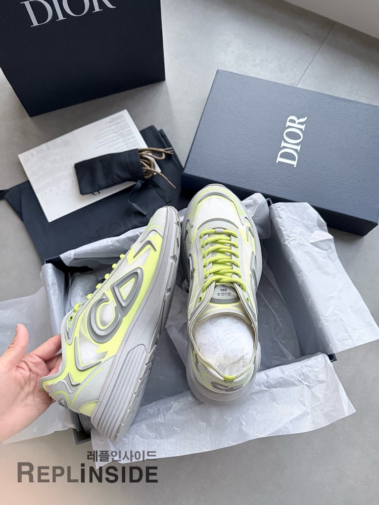 레플리카 명품 [DIOR] 디올 B30 오블리크 로우 스니커즈 남성용 - 전체 실사