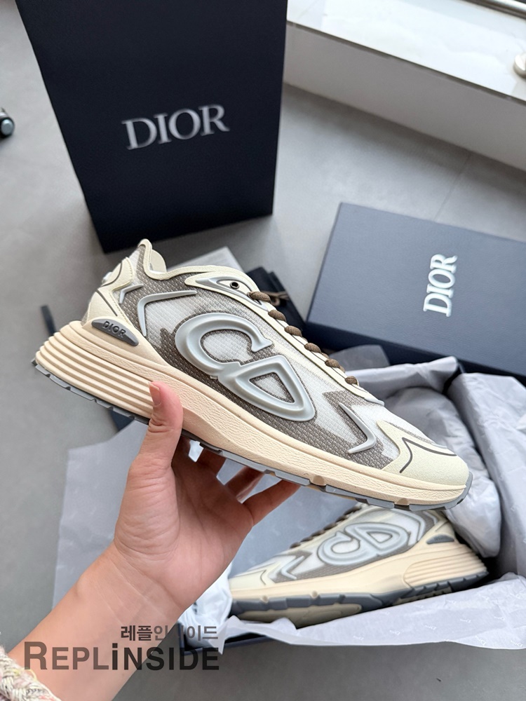 레플리카 명품 [DIOR] 디올 B30 오블리크 로우 스니커즈 남성용 - 옆면 실사