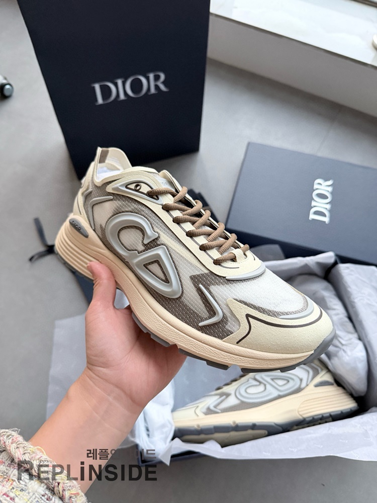 레플리카 명품 [DIOR] 디올 B30 오블리크 로우 스니커즈 남성용 - 뒷면 실사