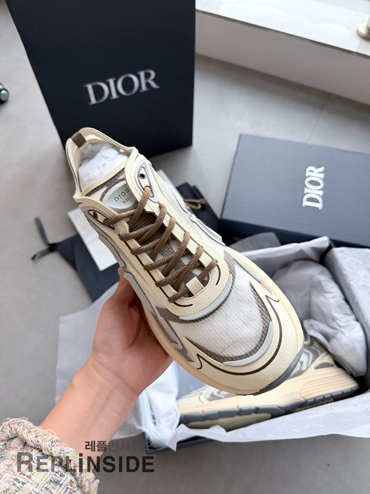 레플리카 명품 [DIOR] 디올 B30 오블리크 로우 스니커즈 남성용 - 로고 실사