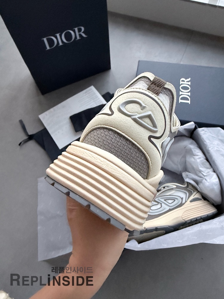레플리카 명품 [DIOR] 디올 B30 오블리크 로우 스니커즈 남성용 - 전체 실사