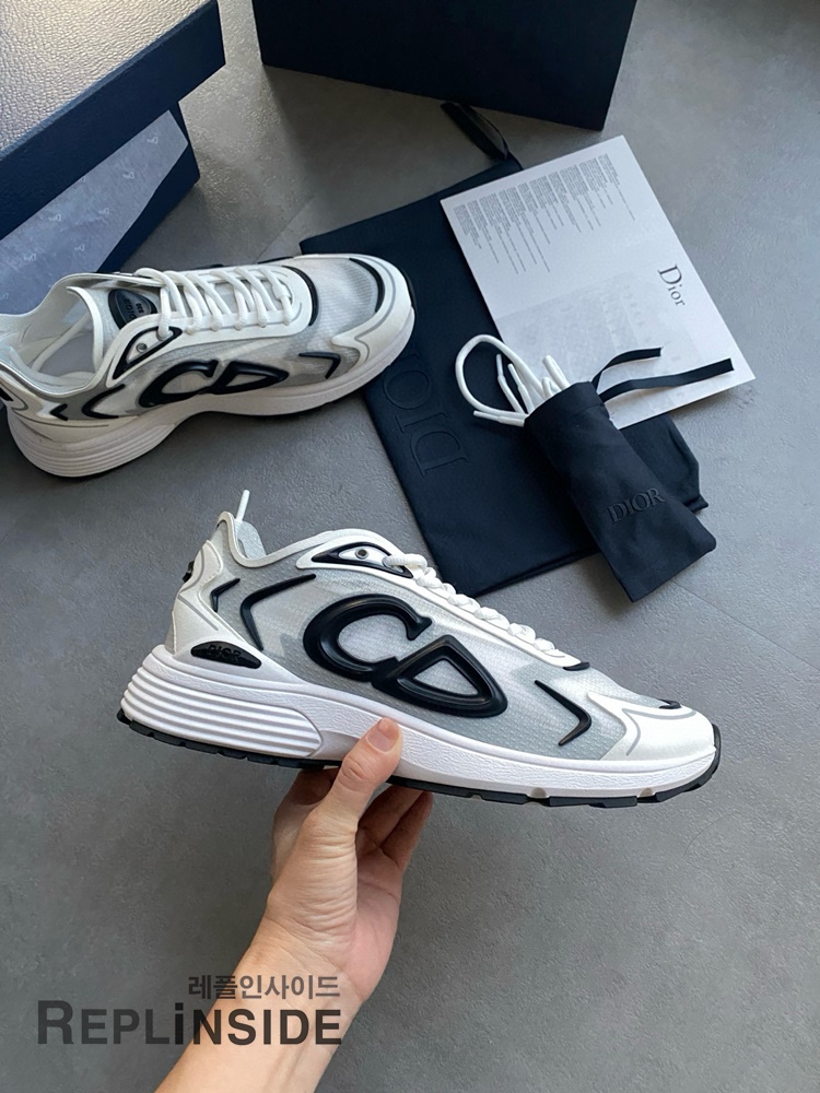 레플리카 명품 [DIOR] 디올 B30 오블리크 로우 스니커즈 남성용 - 로고 실사