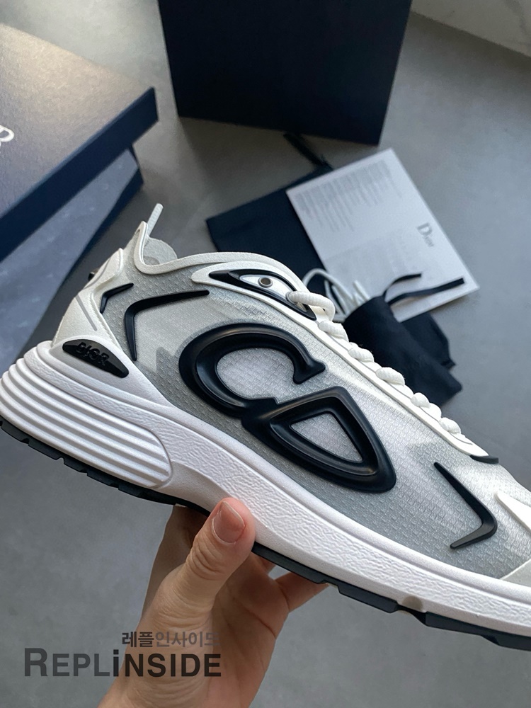 레플리카 명품 [DIOR] 디올 B30 오블리크 로우 스니커즈 남성용 - 전체 실사