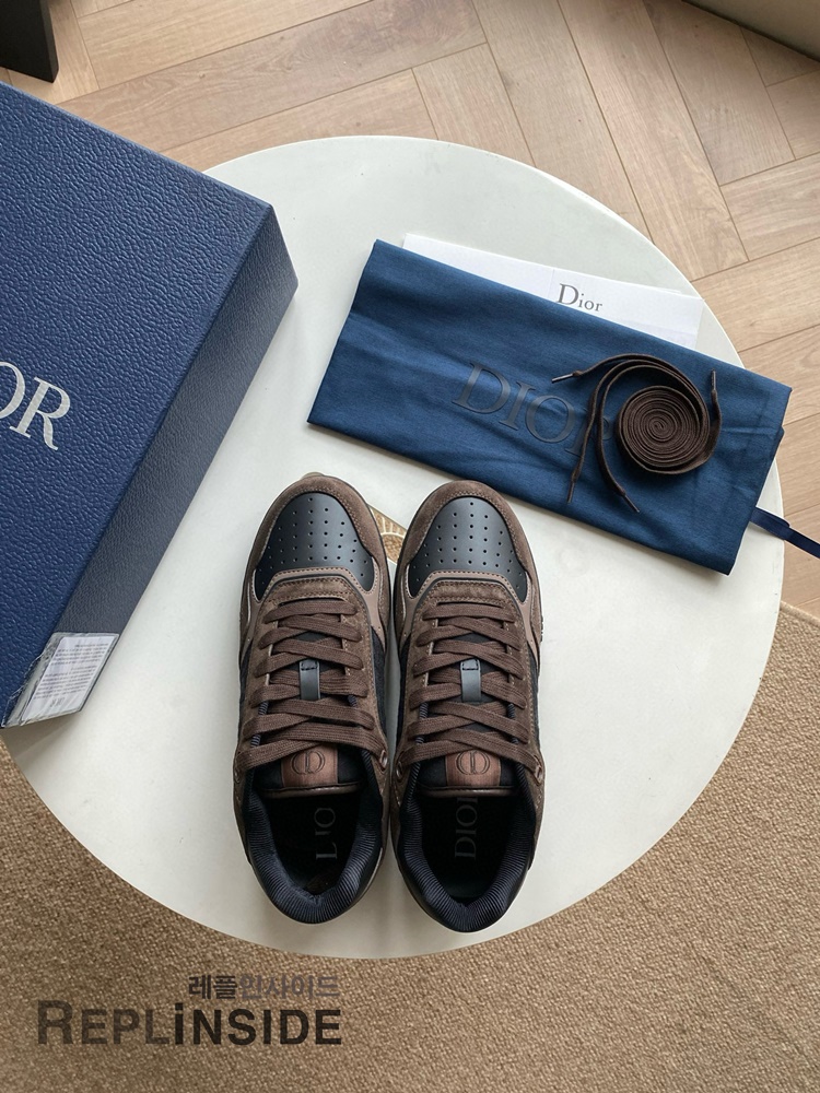 레플리카 명품 [DIOR] 디올 B27 오블리크 로우 스니커즈 남성용 - 앞면 실사