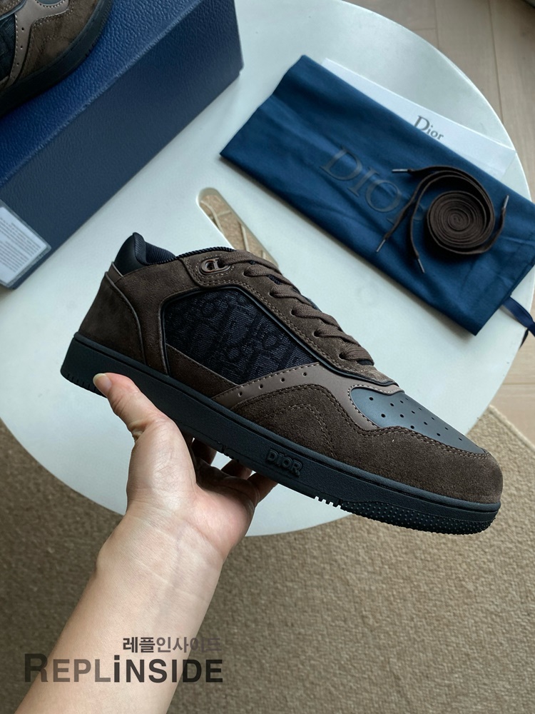 레플리카 명품 [DIOR] 디올 B27 오블리크 로우 스니커즈 남성용 - 뒷면 실사