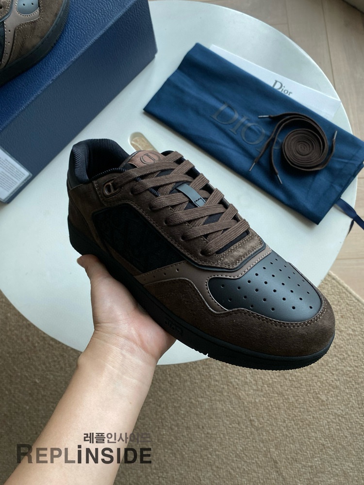 레플리카 명품 [DIOR] 디올 B27 오블리크 로우 스니커즈 남성용 - 로고 실사