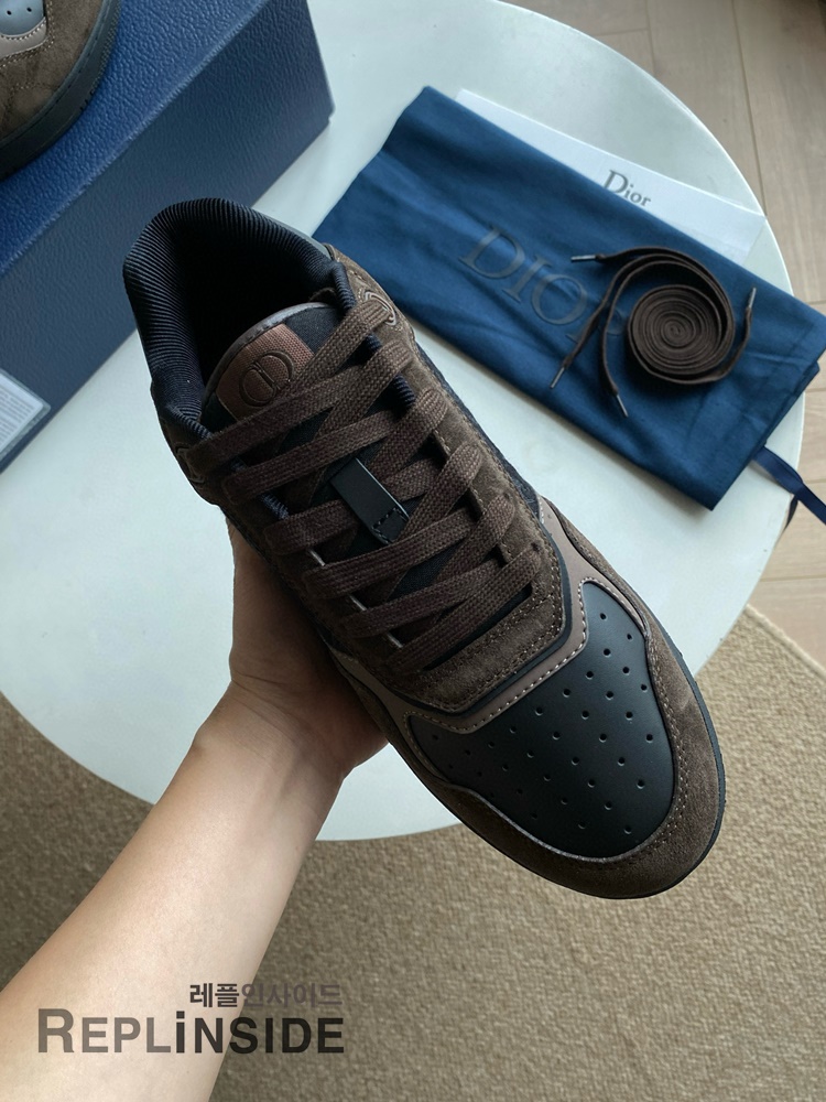 레플리카 명품 [DIOR] 디올 B27 오블리크 로우 스니커즈 남성용 - 인솔 실사