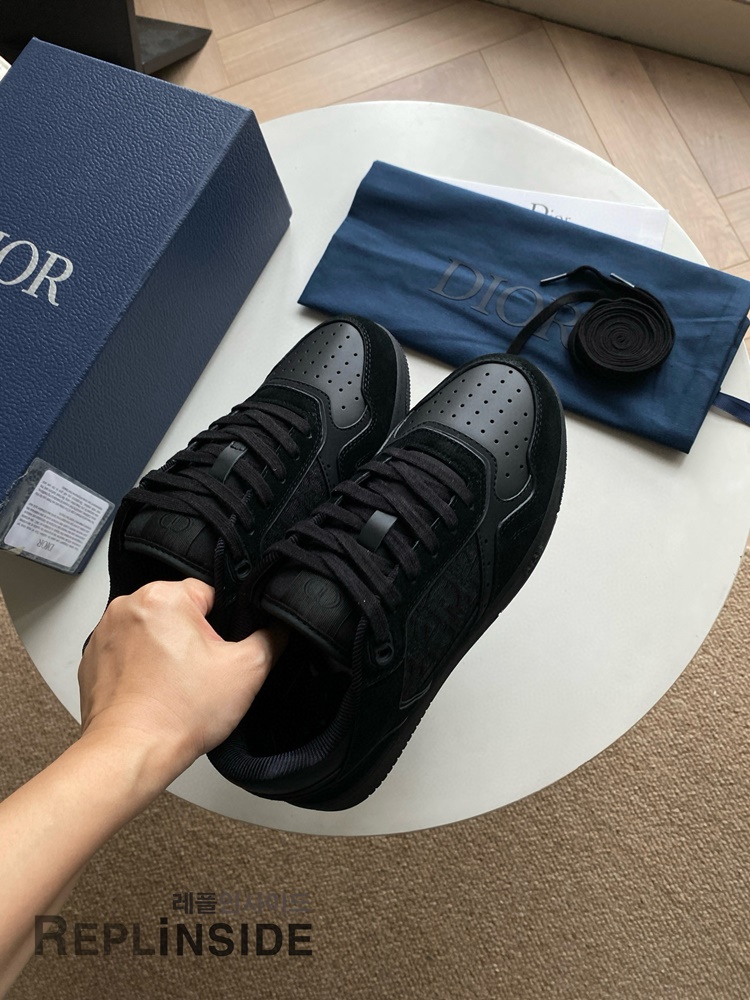 레플리카 명품 [DIOR] 디올 B27 오블리크 로우 스니커즈 남성용 - 뒷면 실사