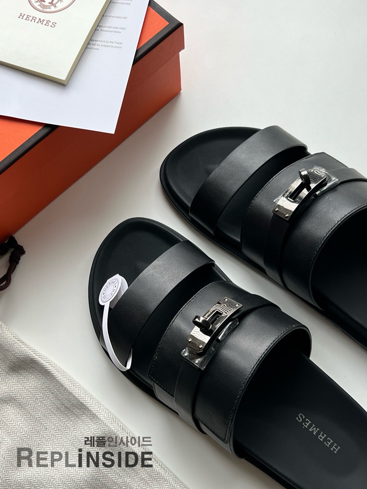 레플리카 명품 [HERMES] 에르메스 잭슨 샌들 남성용 - 뒷면 실사