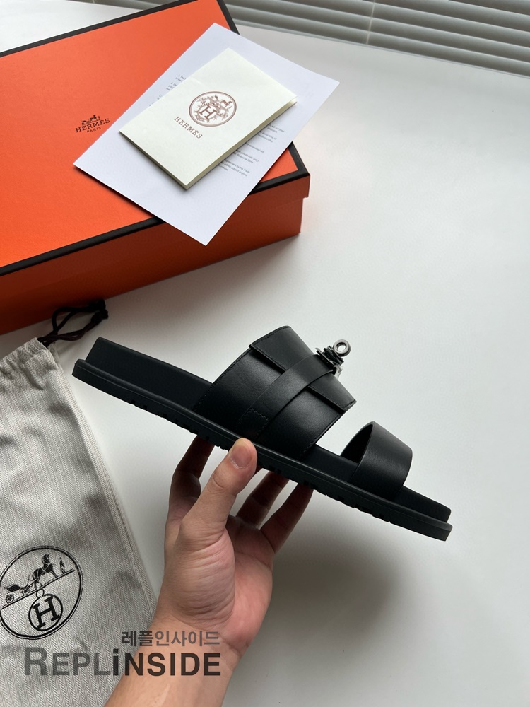 레플리카 명품 [HERMES] 에르메스 잭슨 샌들 남성용 - 로고 실사