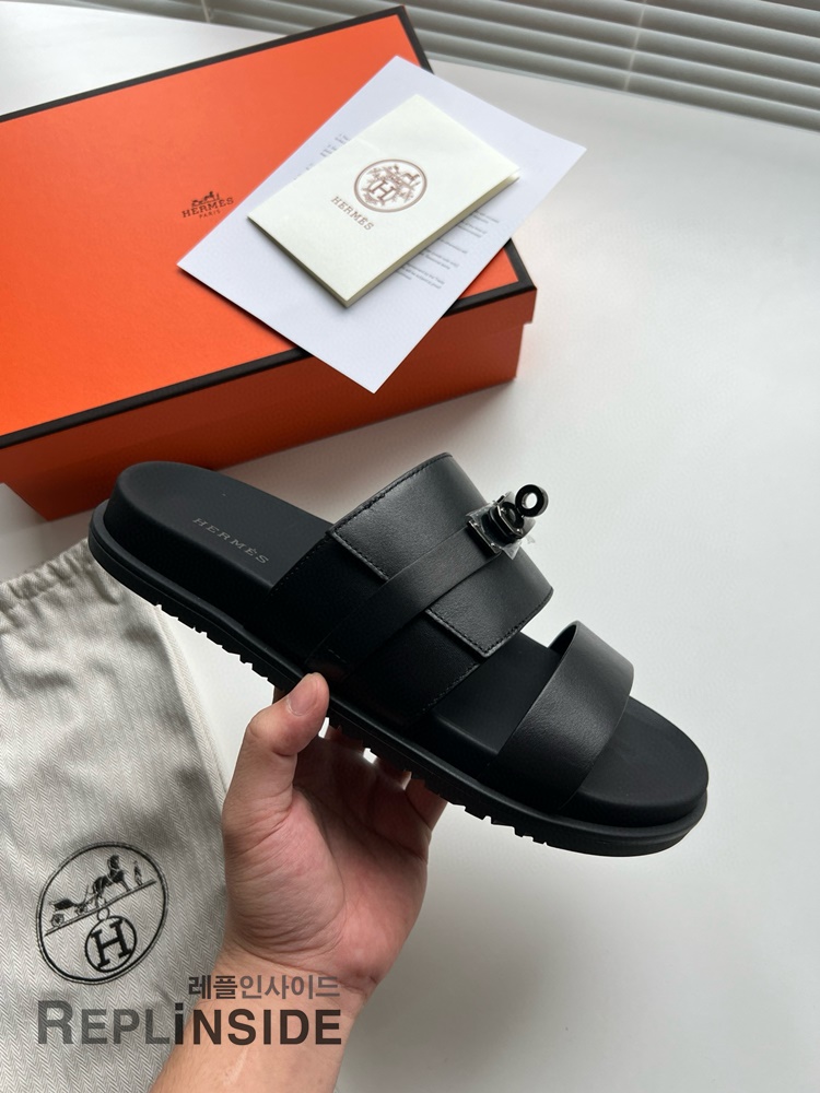 레플리카 명품 [HERMES] 에르메스 잭슨 샌들 남성용 - 인솔 실사