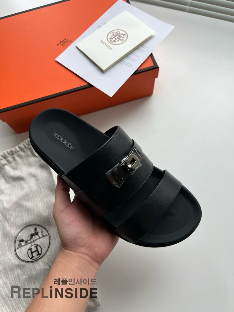레플리카 명품 [HERMES] 에르메스 잭슨 샌들 남성용 - 밑창 실사
