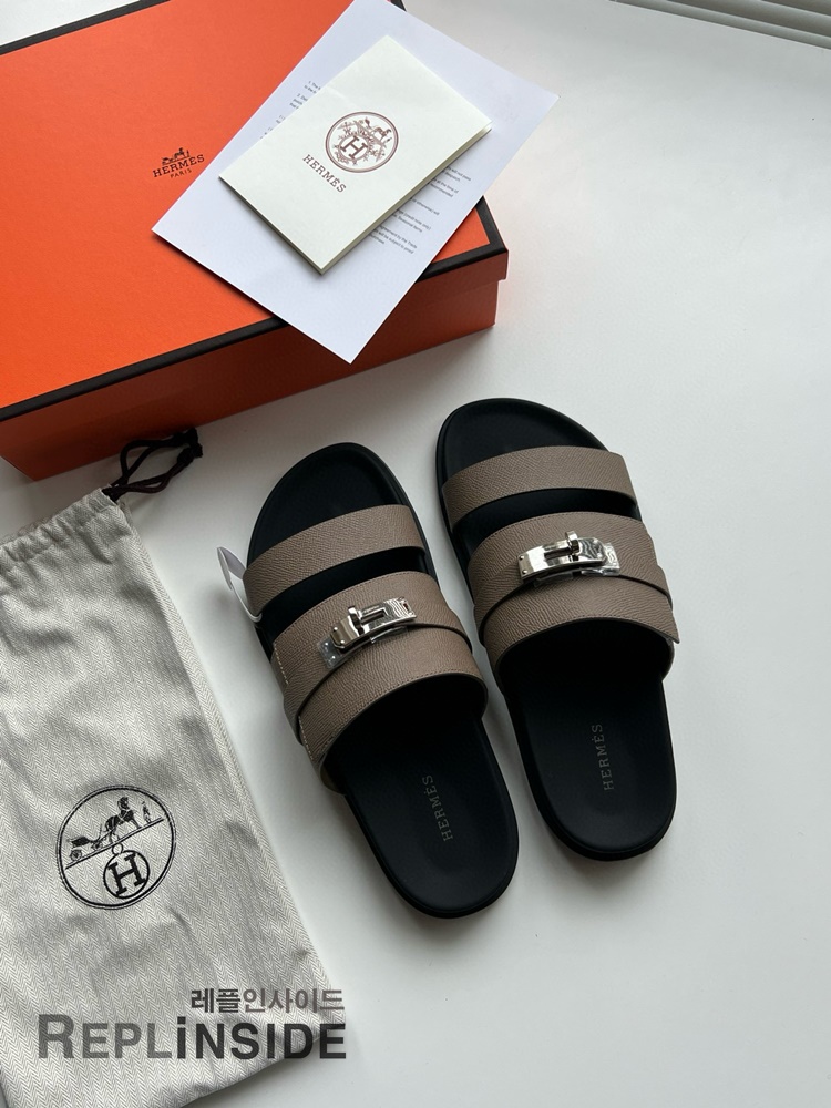 레플리카 명품 [HERMES] 에르메스 잭슨 샌들 남성용 - 앞면 실사