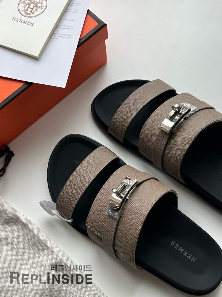 레플리카 명품 [HERMES] 에르메스 잭슨 샌들 남성용 - 뒷면 실사