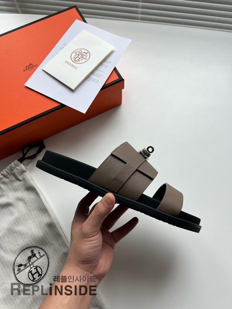 레플리카 명품 [HERMES] 에르메스 잭슨 샌들 남성용 - 로고 실사