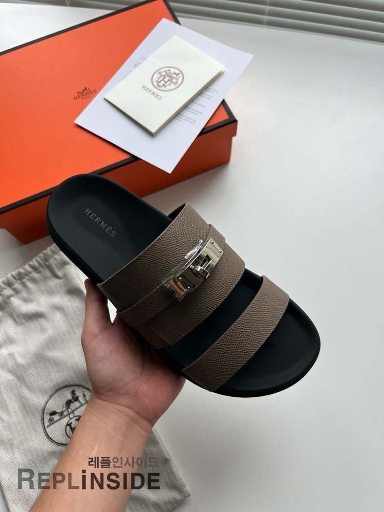 레플리카 명품 [HERMES] 에르메스 잭슨 샌들 남성용 - 밑창 실사