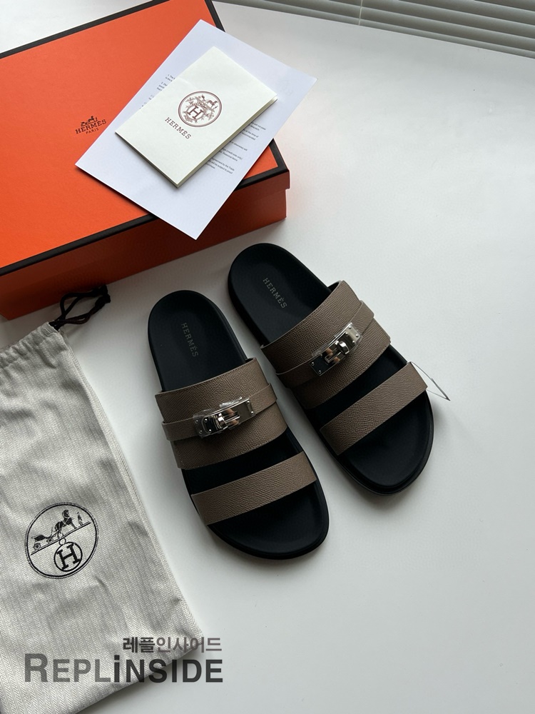 레플리카 명품 [HERMES] 에르메스 잭슨 샌들 남성용 - 박스 실사