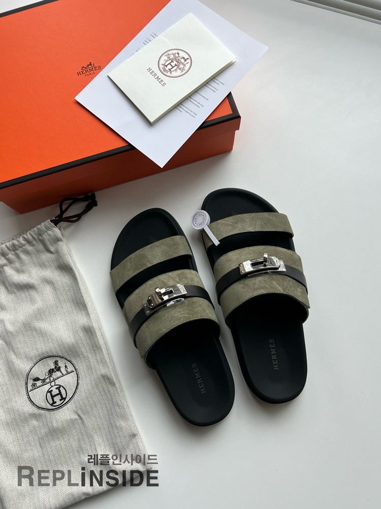 레플리카 명품 [HERMES] 에르메스 잭슨 샌들 남성용 - 앞면 실사