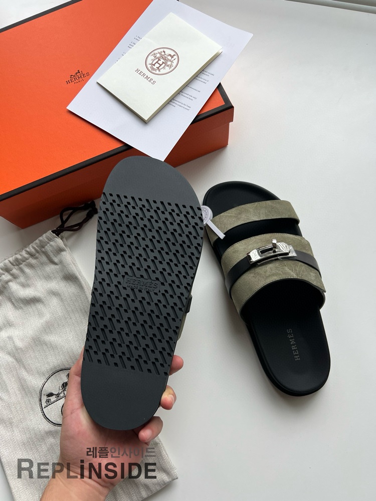 레플리카 명품 [HERMES] 에르메스 잭슨 샌들 남성용 - 옆면 실사