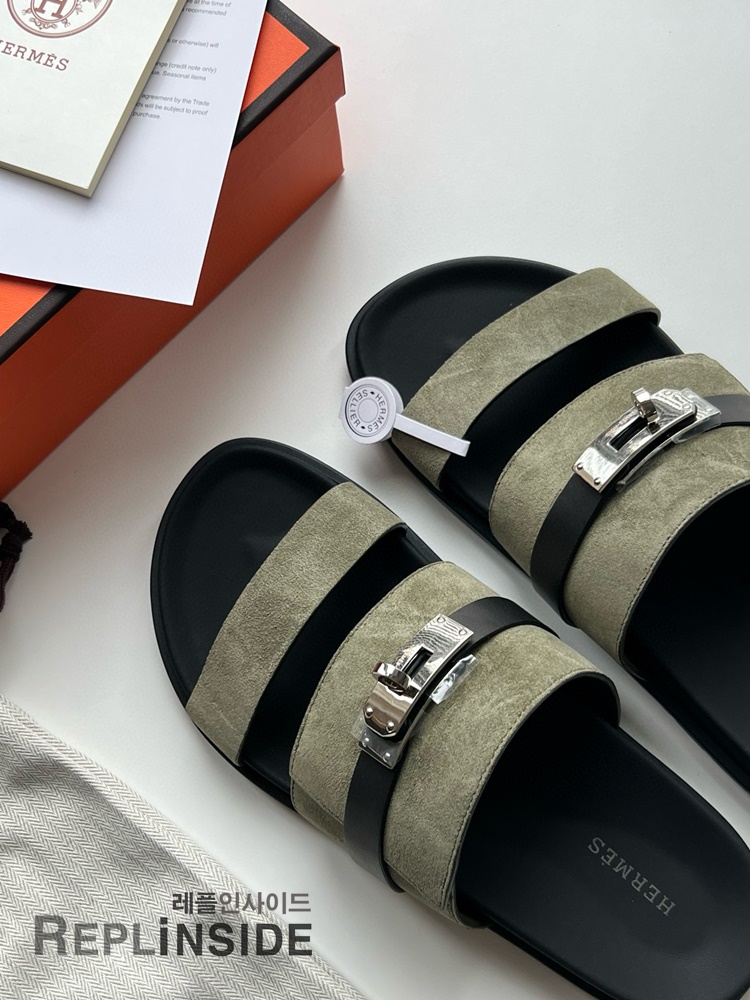 레플리카 명품 [HERMES] 에르메스 잭슨 샌들 남성용 - 뒷면 실사