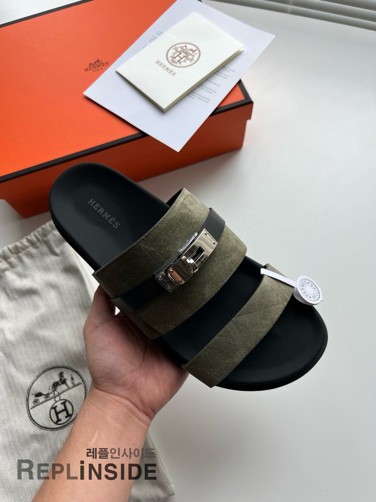 레플리카 명품 [HERMES] 에르메스 잭슨 샌들 남성용 - 밑창 실사
