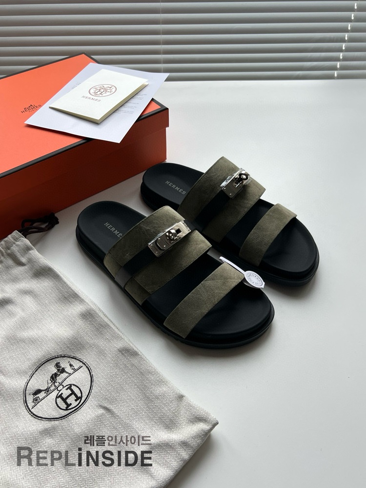 레플리카 명품 [HERMES] 에르메스 잭슨 샌들 남성용 - 박스 실사
