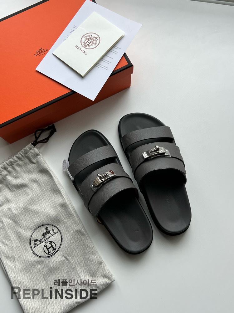 레플리카 명품 [HERMES] 에르메스 잭슨 샌들 남성용 - 앞면 실사