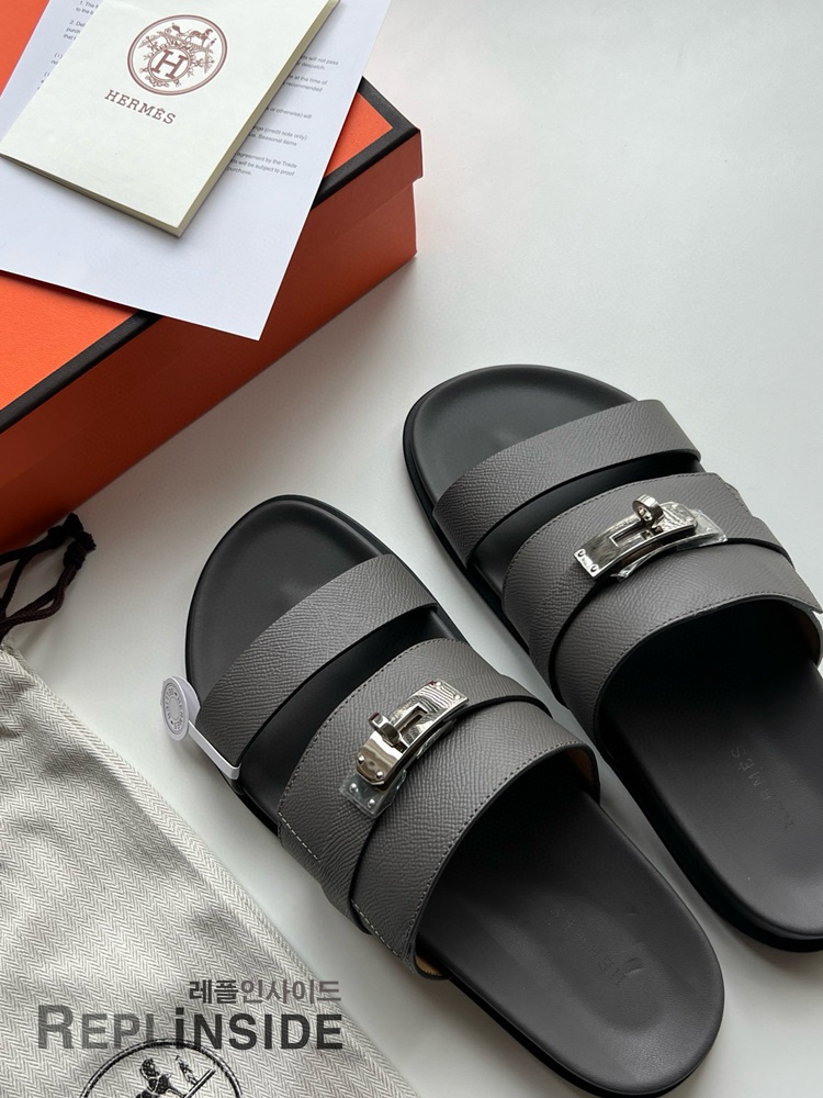 레플리카 명품 [HERMES] 에르메스 잭슨 샌들 남성용 - 옆면 실사