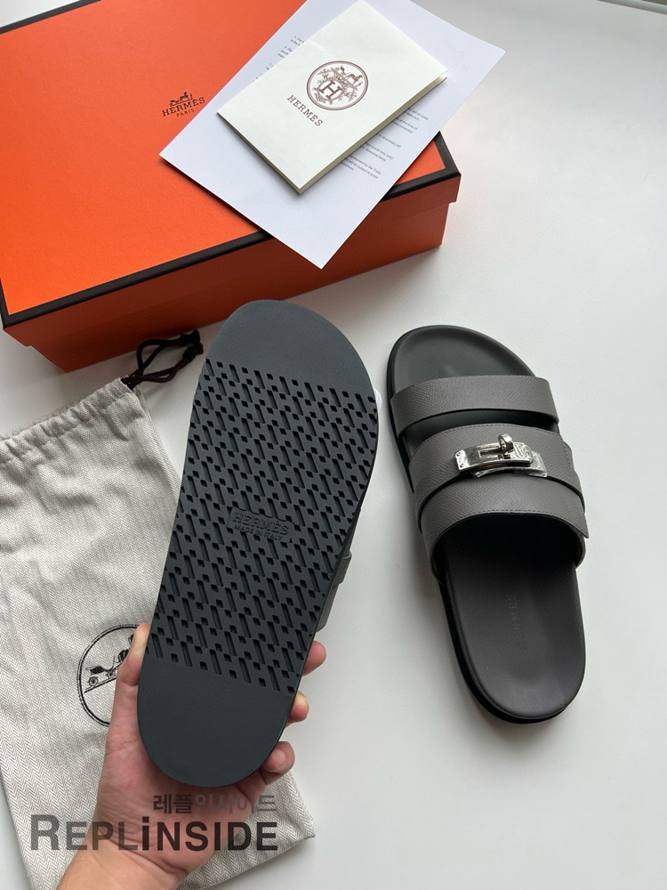 레플리카 명품 [HERMES] 에르메스 잭슨 샌들 남성용 - 뒷면 실사